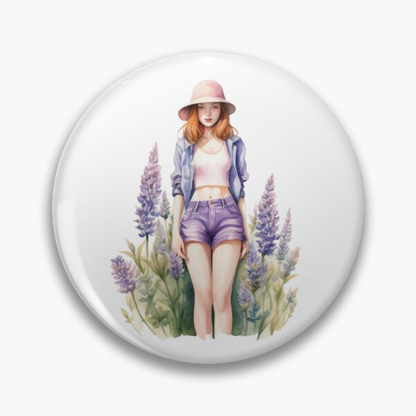 Item preview, Lupine Flower Girl | Elegant Botanical Floral Art designed and sold by Mandayartstudio.