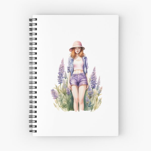 Item preview, Lupine Flower Girl | Elegant Botanical Floral Art designed and sold by Mandayartstudio.