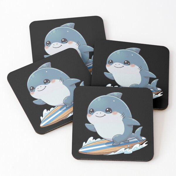 Item preview, Surfing Summer Shark designed and sold by Nature's Chibis.