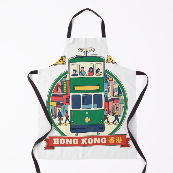 Item preview, Ding Ding Hong Kong Green Tram Badge designed and sold by jainaspp.