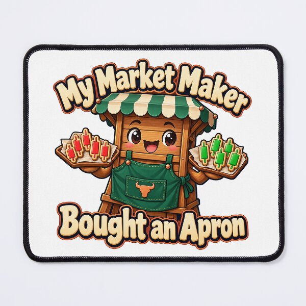 Item preview, Market Maker Apron Funny Trading Stall Cartoon designed and sold by Bikivuno.