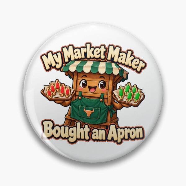 Item preview, Market Maker Apron Funny Trading Stall Cartoon designed and sold by Bikivuno.
