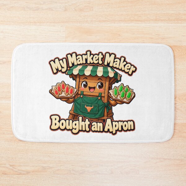 Item preview, Market Maker Apron Funny Trading Stall Cartoon designed and sold by Bikivuno.