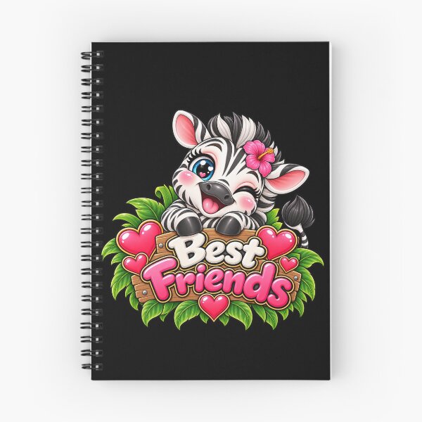 Item preview, Best Friends Zebra – Cute Kawaii Zebra Wildlife Friendship designed and sold by aventi24.