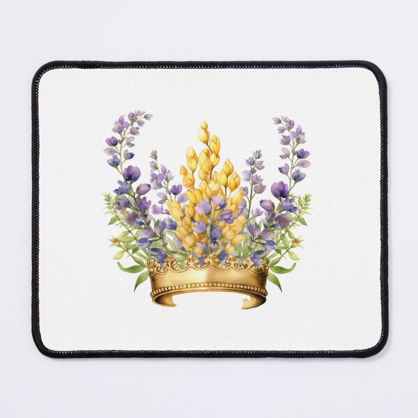 Item preview, Lupine Flower Crown | Elegant Botanical Floral Art designed and sold by Mandayartstudio.