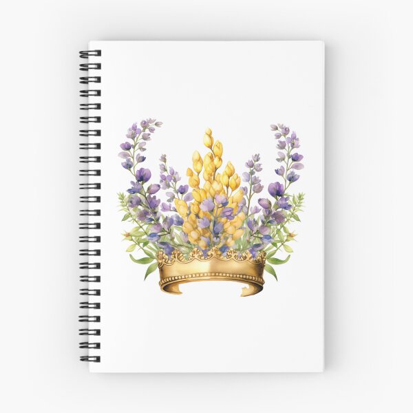 Item preview, Lupine Flower Crown | Elegant Botanical Floral Art designed and sold by Mandayartstudio.