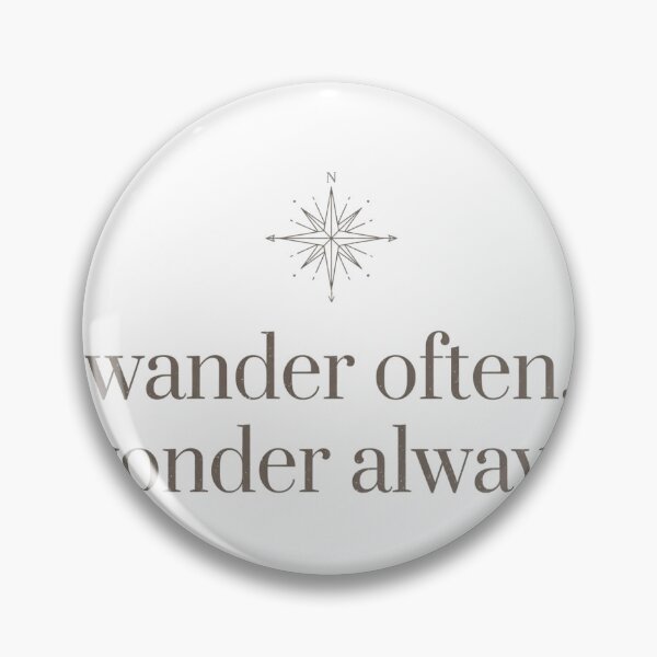 Item preview, Wander Often Wonder Always Minimal Travel Shirt designed and sold by DripyDesigns.
