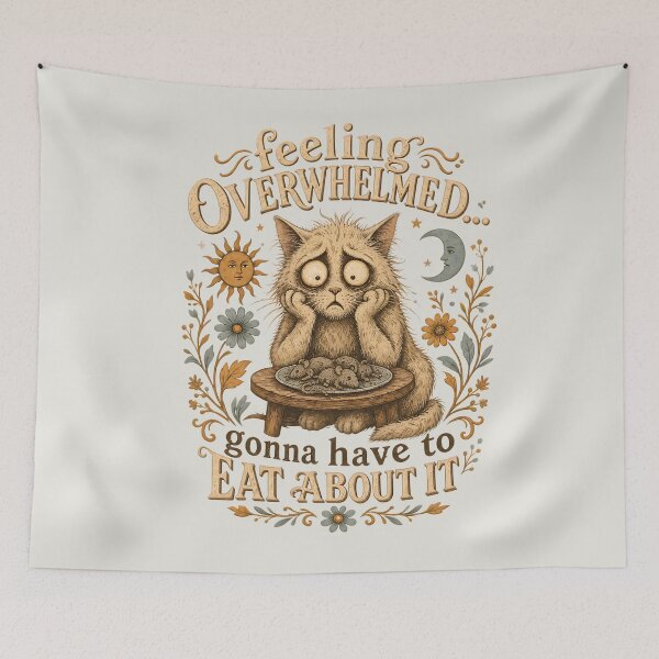 Item preview, feeling overwhelmed...gonna have to eat about it designed and sold by Shy Fractal Designs.