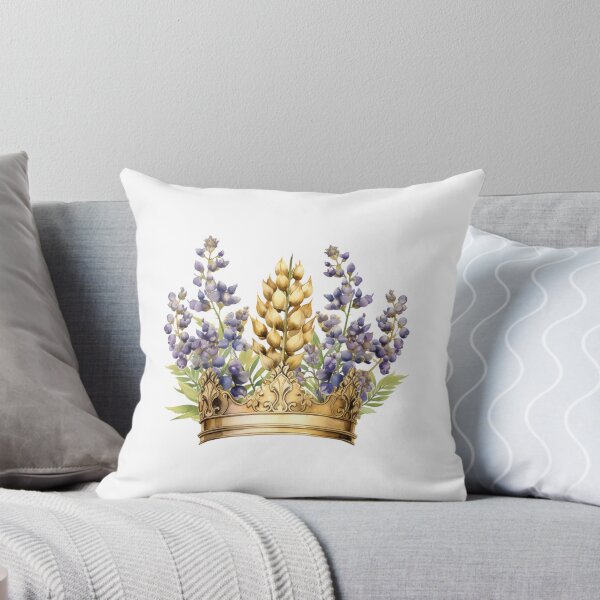 Item preview, Lupine Flower Crown | Elegant Botanical Floral Art designed and sold by Mandayartstudio.