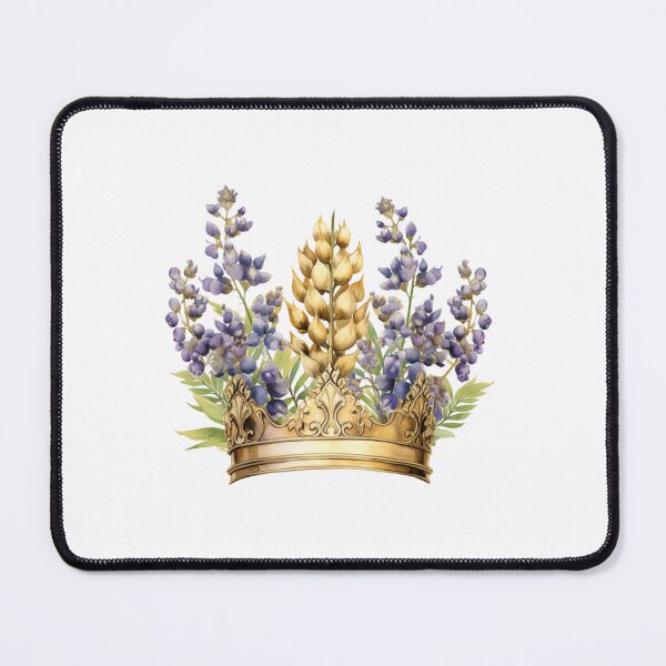 Item preview, Lupine Flower Crown | Elegant Botanical Floral Art designed and sold by Mandayartstudio.