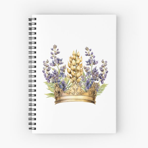 Item preview, Lupine Flower Crown | Elegant Botanical Floral Art designed and sold by Mandayartstudio.
