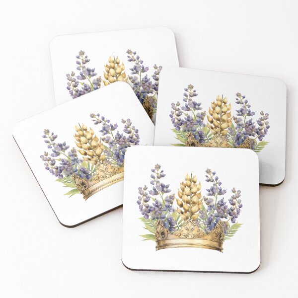 Item preview, Lupine Flower Crown | Elegant Botanical Floral Art designed and sold by Mandayartstudio.