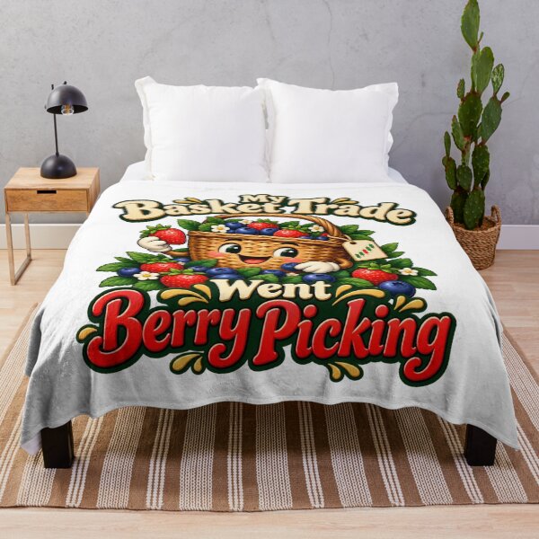 Item preview, Basket Trade Berry Picking Cute Market Cartoon designed and sold by Bikivuno.