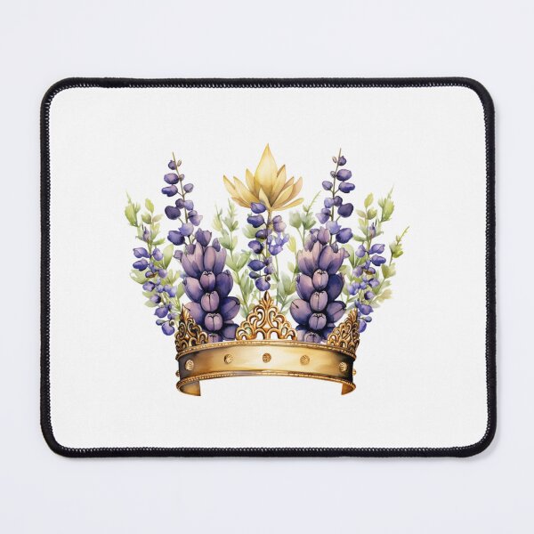Item preview, Lupine Flower Crown | Elegant Botanical Floral Art designed and sold by Mandayartstudio.