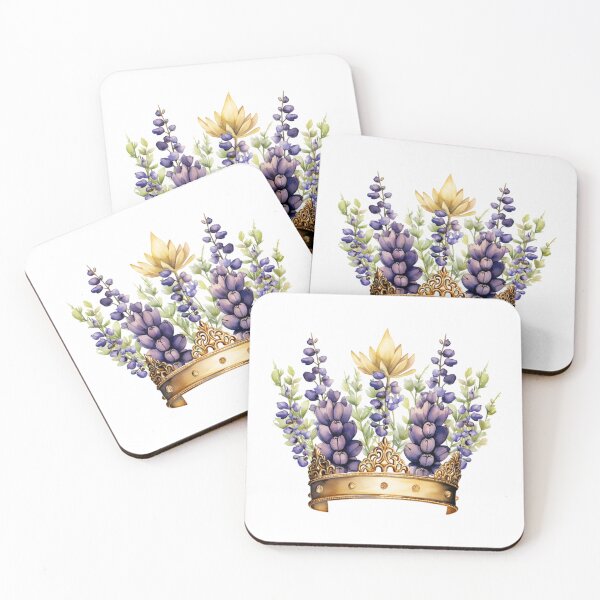 Item preview, Lupine Flower Crown | Elegant Botanical Floral Art designed and sold by Mandayartstudio.