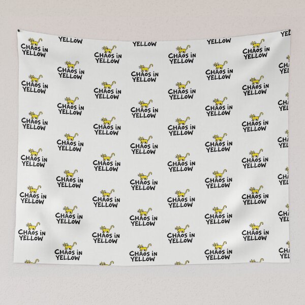 Item preview, Chaos in yellow designed and sold by Lovely-Cat-Shop.