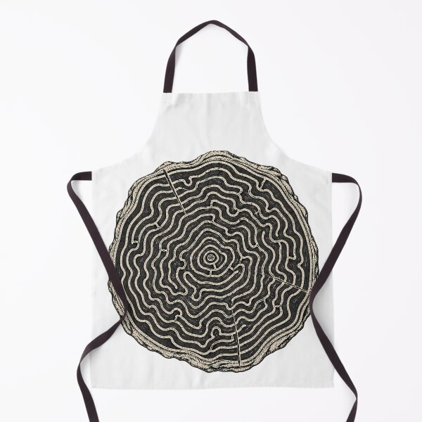 Item preview, Intricate Tree Ring Maze Wood Grain designed and sold by HoRC.