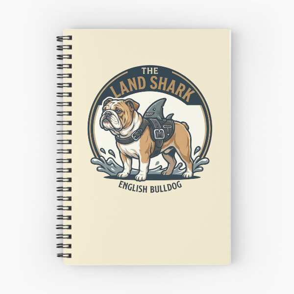 Item preview, The Land Shark – Funny English Bulldog Dog Shark Design designed and sold by Vin  Zzep.