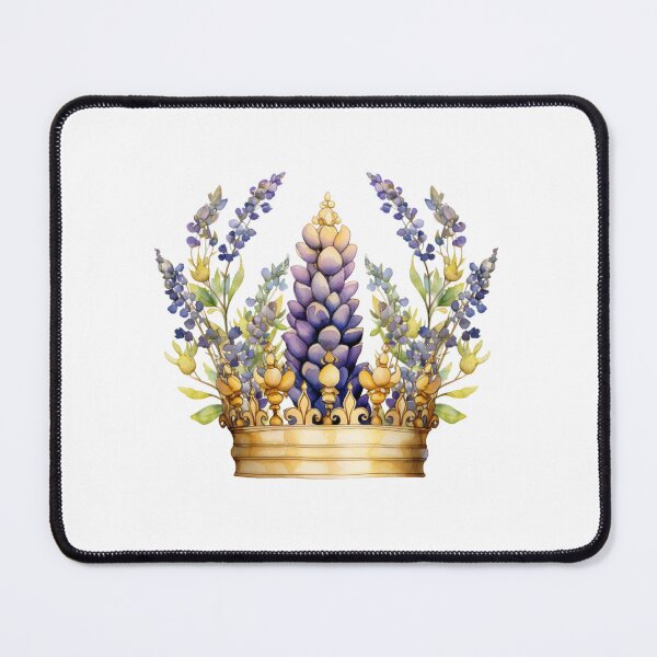Item preview, Lupine Flower Crown | Elegant Botanical Floral Art designed and sold by Mandayartstudio.