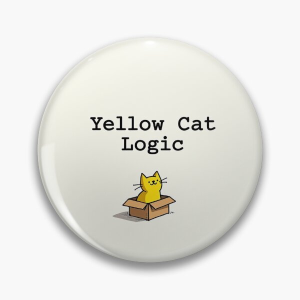 Item preview, Yellow Cat Logic designed and sold by Lovely-Cat-Shop.