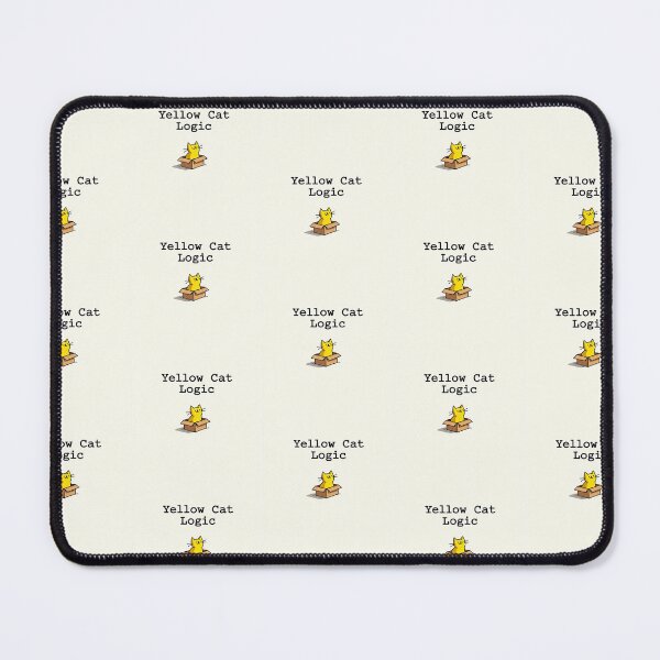 Item preview, Yellow Cat Logic designed and sold by Lovely-Cat-Shop.
