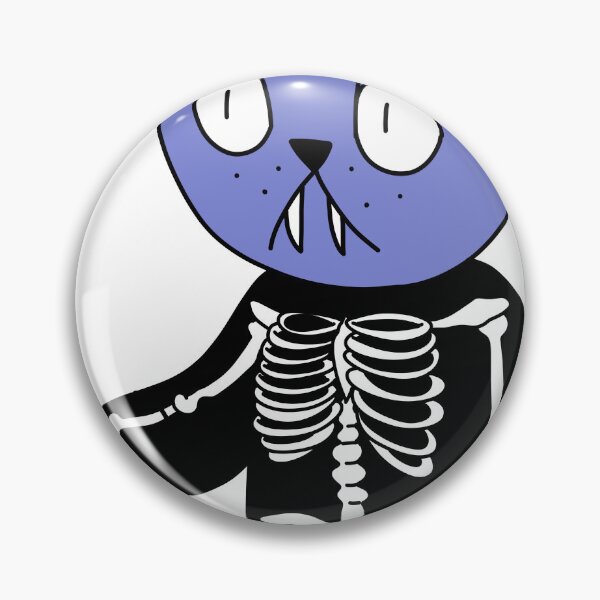 Item preview, skeleton cat - purple designed and sold by motherbrainart.