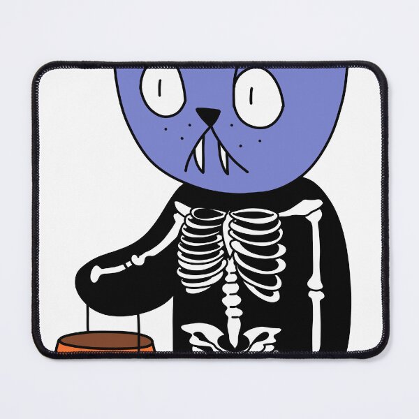 Item preview, skeleton cat - purple designed and sold by motherbrainart.