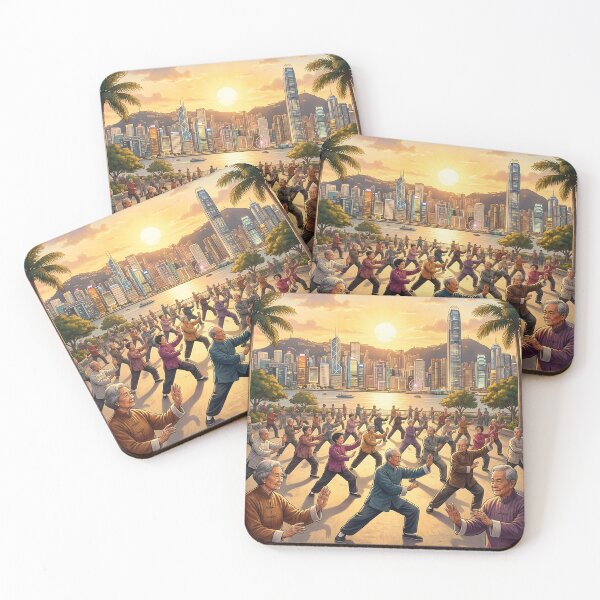 Item preview, Morning Tai Chi by Victoria Harbour Hong Kong designed and sold by jainaspp.