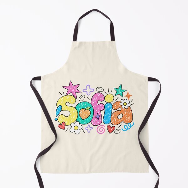 Item preview, Sofia Name Colorful Doodle Art – Cute Retro Crayon Personalized Name Design designed and sold by looplandger.