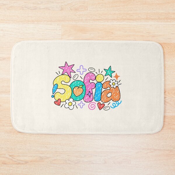 Item preview, Sofia Name Colorful Doodle Art – Cute Retro Crayon Personalized Name Design designed and sold by looplandger.