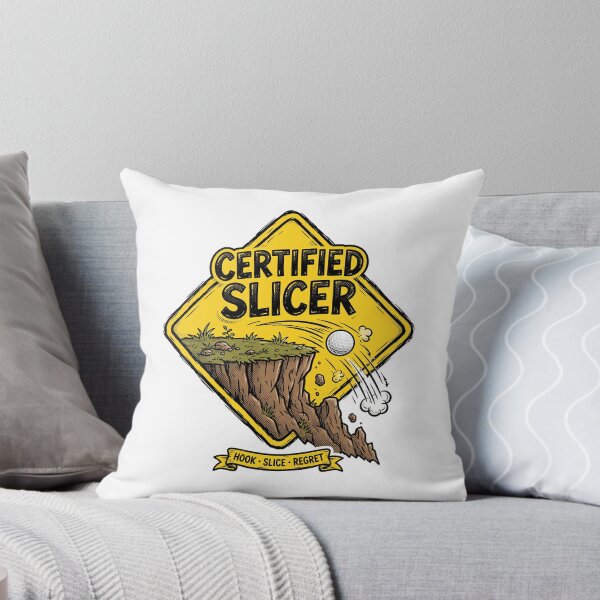 Item preview, Certified Slicer Funny Golf Warning Shirt designed and sold by DripyDesigns.