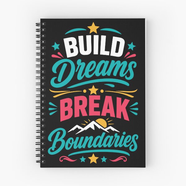 Item preview, Build Dreams Break Boundaries Motivational Ambition designed and sold by rejowan-arts.