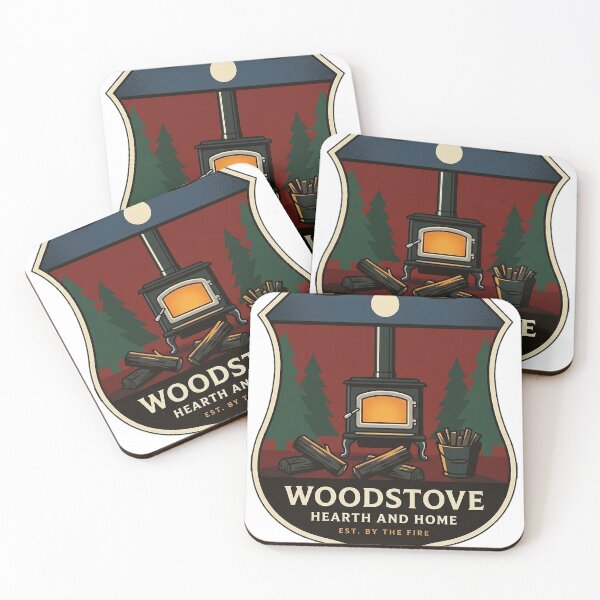 Item preview, Woodstove Hearth and Home Heraldic Crest Sticker - Victorian Stove designed and sold by DetourDgn.