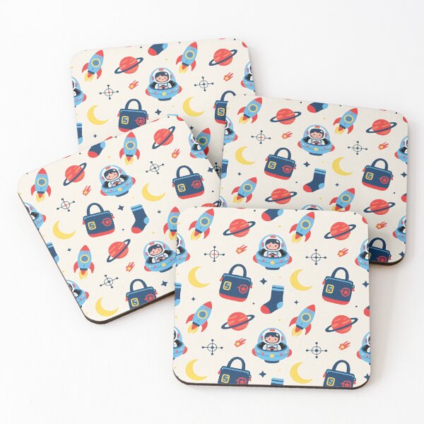 Item preview, Cute Astronaut Rocket Kids Space Pattern designed and sold by Mimoshi ⭐⭐⭐⭐⭐.