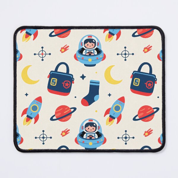 Item preview, Cute Astronaut Rocket Kids Space Pattern designed and sold by Mimoshi ⭐⭐⭐⭐⭐.