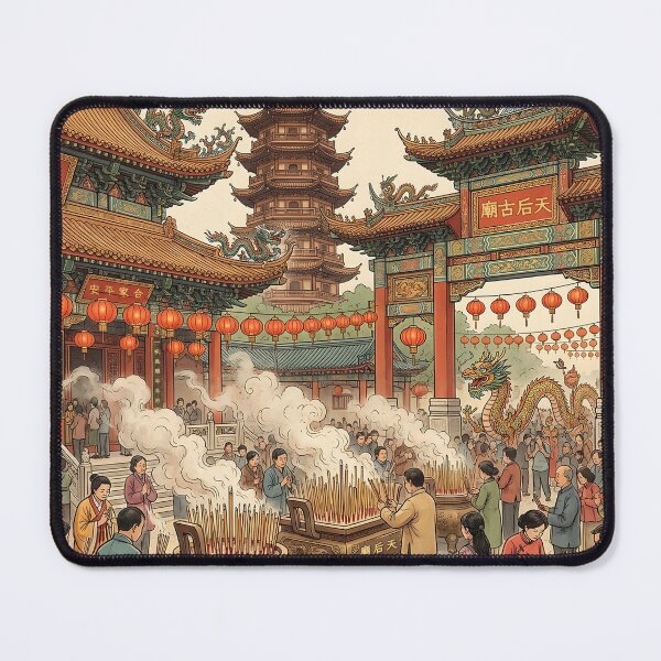 Item preview, Temple Festival Dragon Dance Chinese Culture designed and sold by jainaspp.