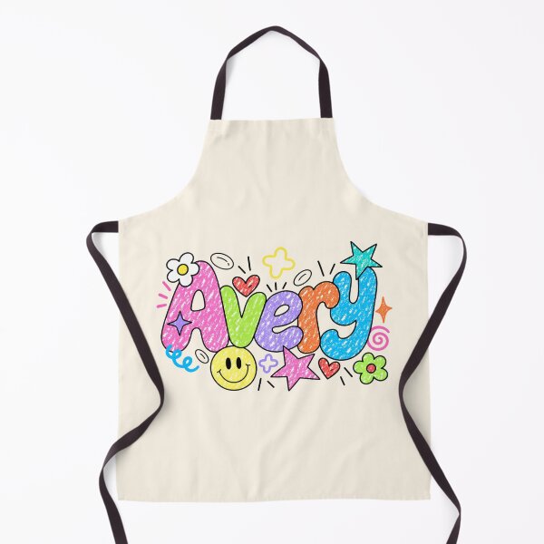 Item preview, Avery Name Colorful Doodle Art – Cute Retro Crayon Personalized Name Design designed and sold by looplandger.