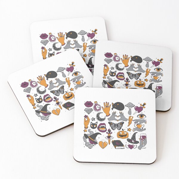 Item preview, Witchy Halloween Magic Sticker Collage designed and sold by ACozyChaos.