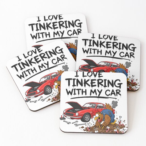 Item preview, I Love Tinkering With My Car Funny Rooster Mechanic designed and sold by Nela-&-Lena.