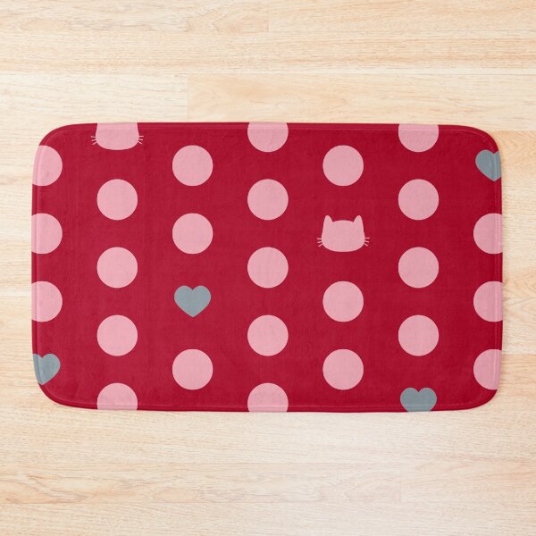 Item preview, Nagasaki Cats & Hearts – Polka Dot Style designed and sold by Nespera-Store.