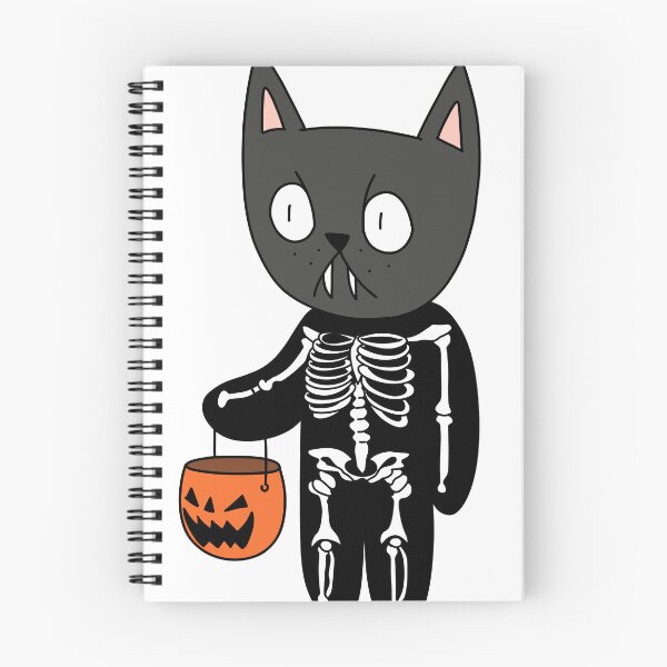 Item preview, skeleton cat - black designed and sold by motherbrainart.