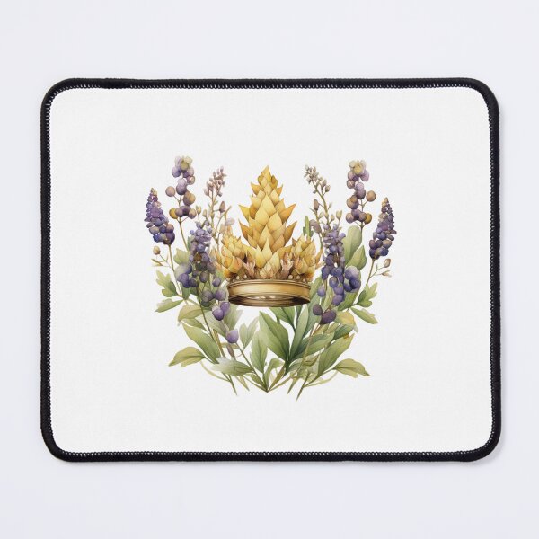 Item preview, Lupine Flower Crown | Elegant Botanical Floral Art designed and sold by Mandayartstudio.
