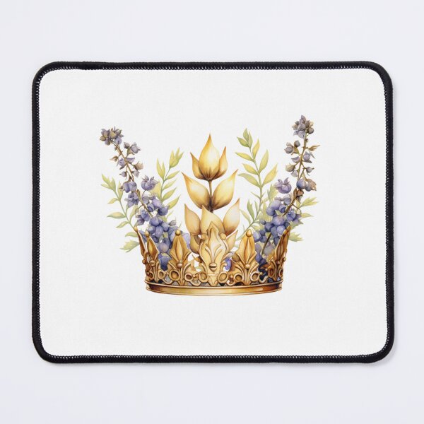 Item preview, Lupine Flower Crown | Elegant Botanical Floral Art designed and sold by Mandayartstudio.