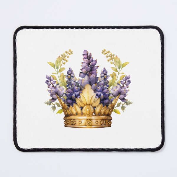 Item preview, Lupine Flower Crown | Elegant Botanical Floral Art designed and sold by Mandayartstudio.