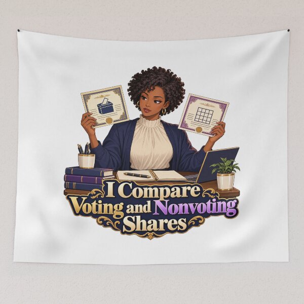 Item preview, Voting and Nonvoting Shares Anime Analyst Art designed and sold by Bikivuno.
