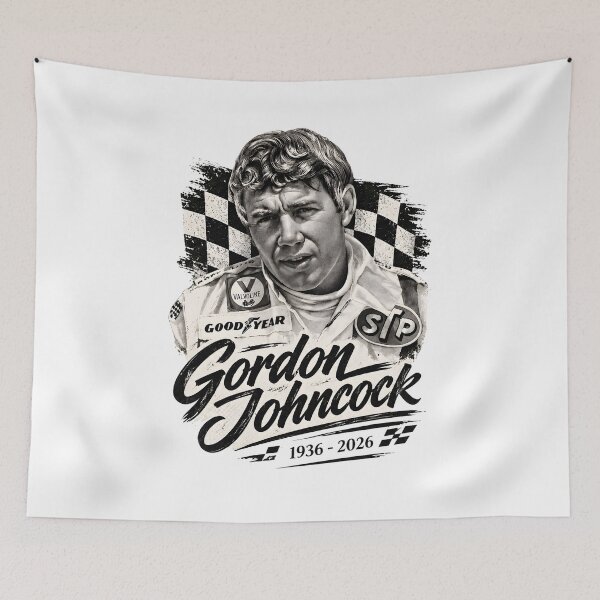 Item preview, Gordon Johncock memorial designed and sold by DogWorldArt.