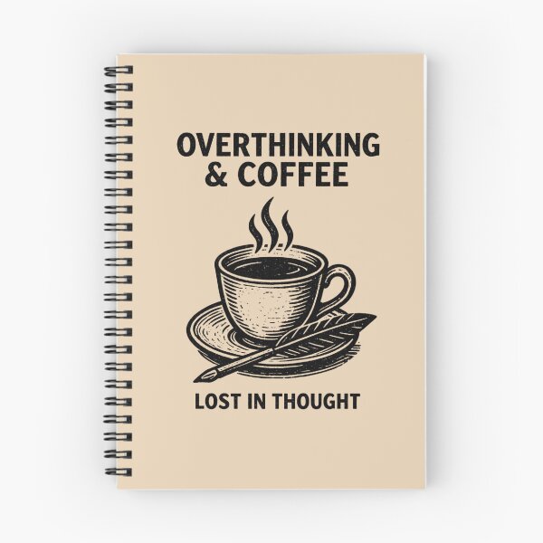Item preview, Overthinking & Coffee Poetcore – Vintage Literary Aesthetic designed and sold by Ivy-Triggs.