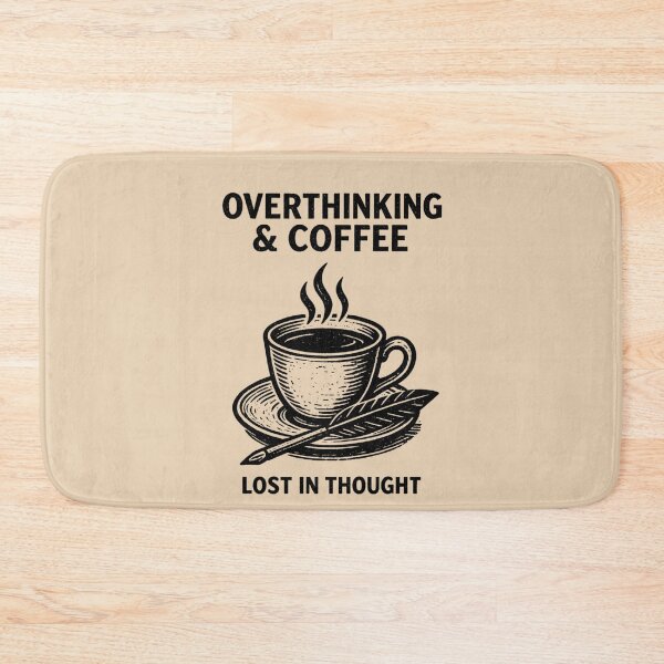 Item preview, Overthinking & Coffee Poetcore – Vintage Literary Aesthetic designed and sold by Ivy-Triggs.