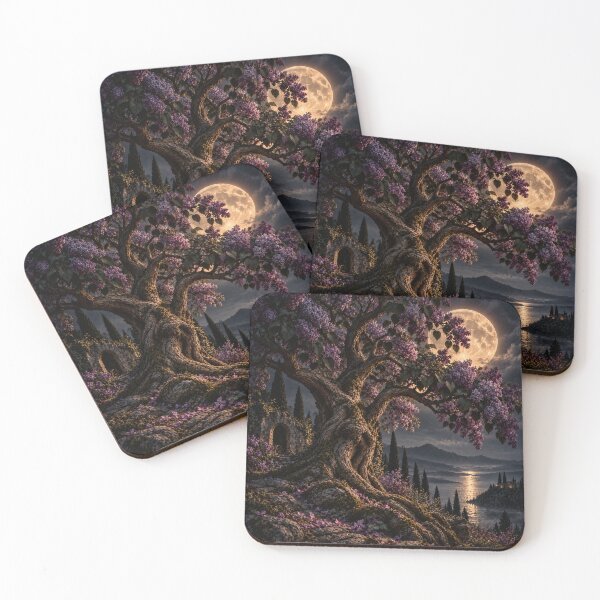 Item preview, Mystical Power Tree – Dark Lilac | Dark Mystic designed and sold by Kraftbaum.