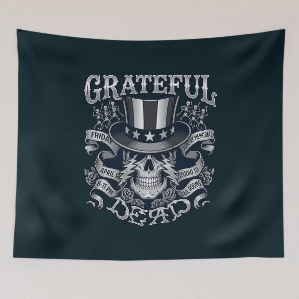 Item preview, Grateful Dead Patriotic Skull Banner designed and sold by MyAquad.